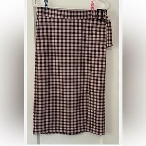 NWT Ann Taylor Midi Gingham Skirt!